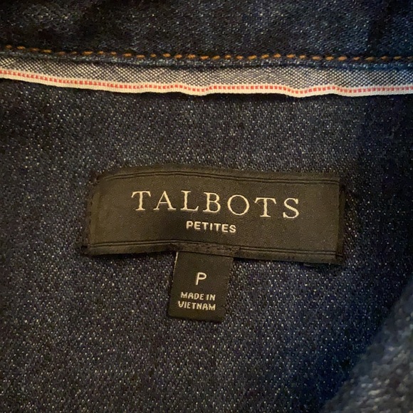 Talbots Denim Ruffle Jacket - Picture 6 of 7